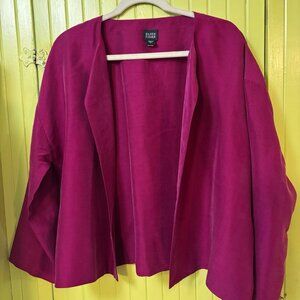 Vintage Eileen Fuchsia Silk top